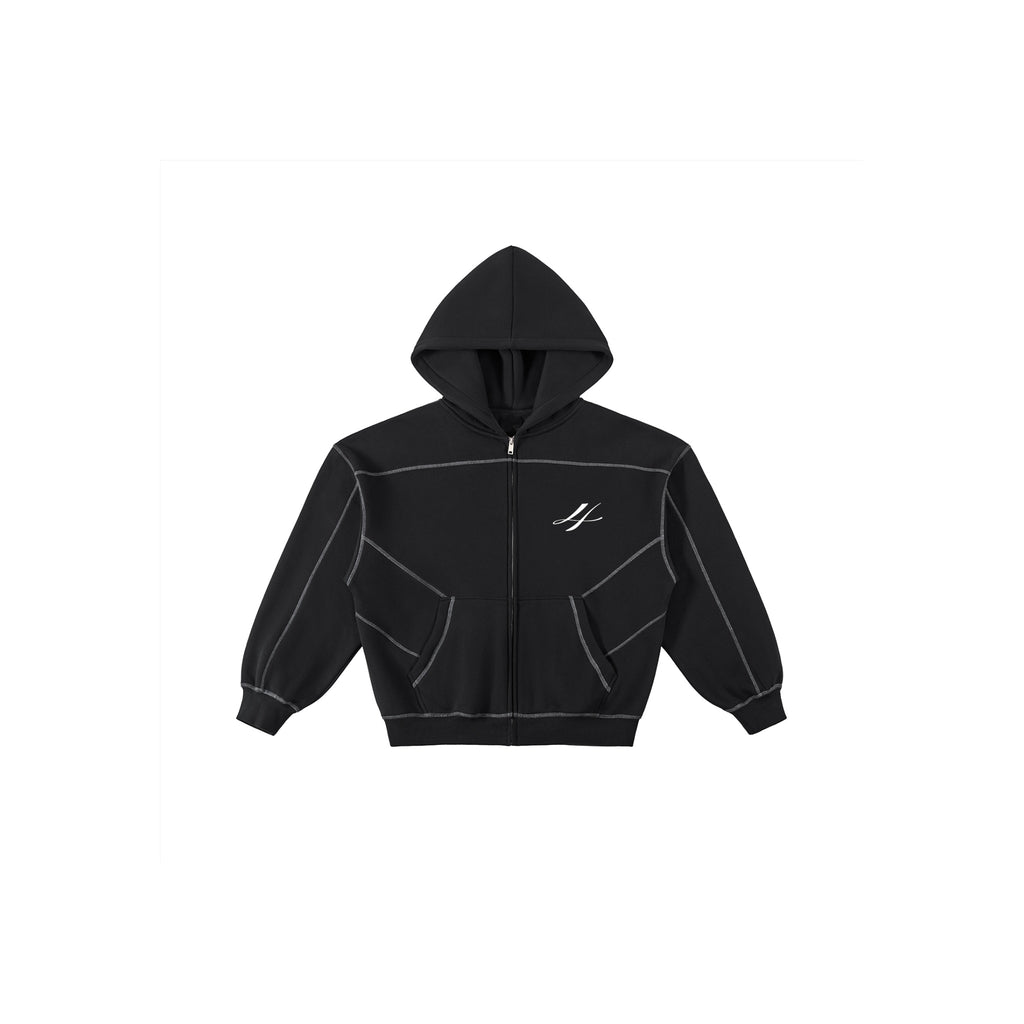 No.4 Cropped Phantom Zip-Up