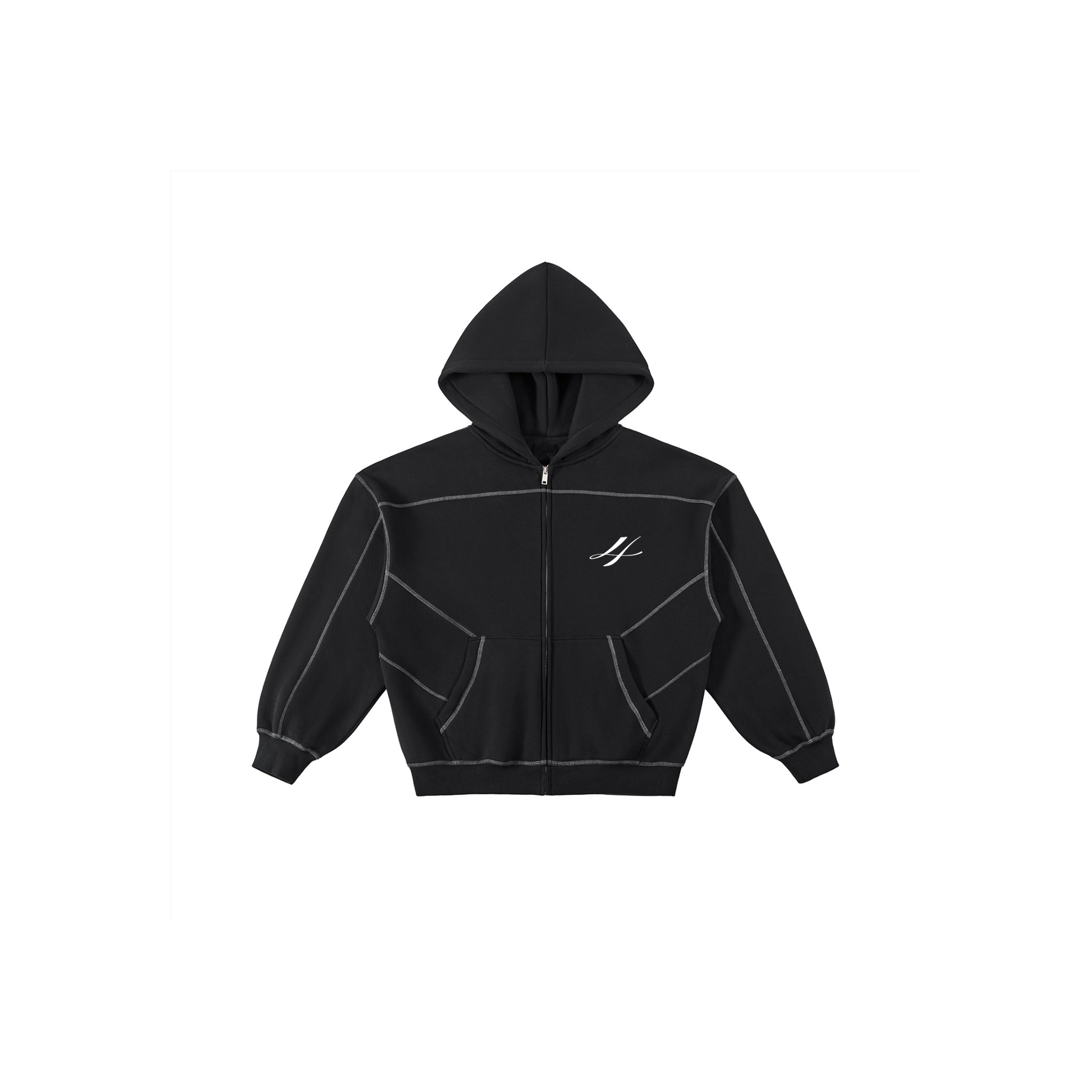 No.4 Cropped Phantom Zip-Up